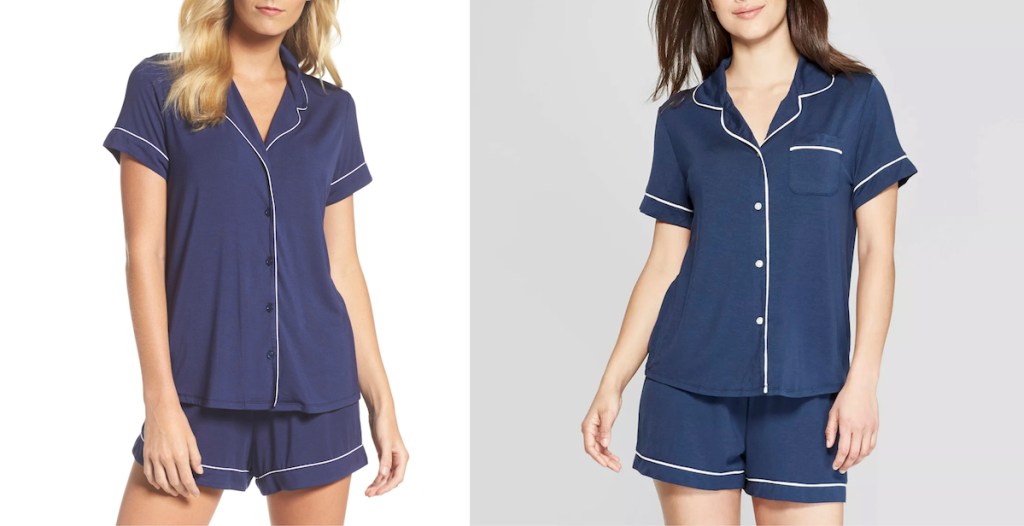 navy pajama sets shorts nordstrom knockoff target