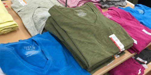 Time and Tru Women’s Tees as Low as $3 at Walmart (Regularly $7.88)