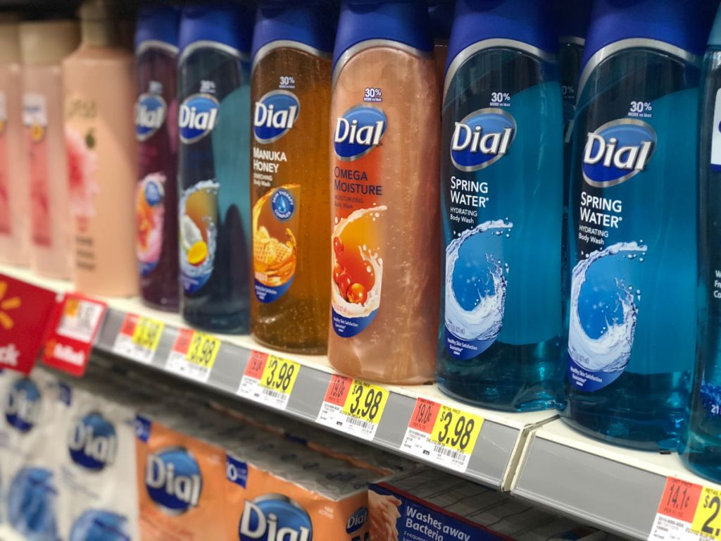 walmart dial body wash shelf