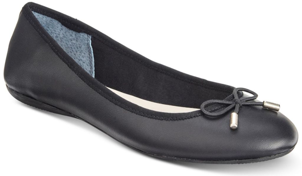 Alfani Womens Step N Flex Aleaa Ballet Flats in Black