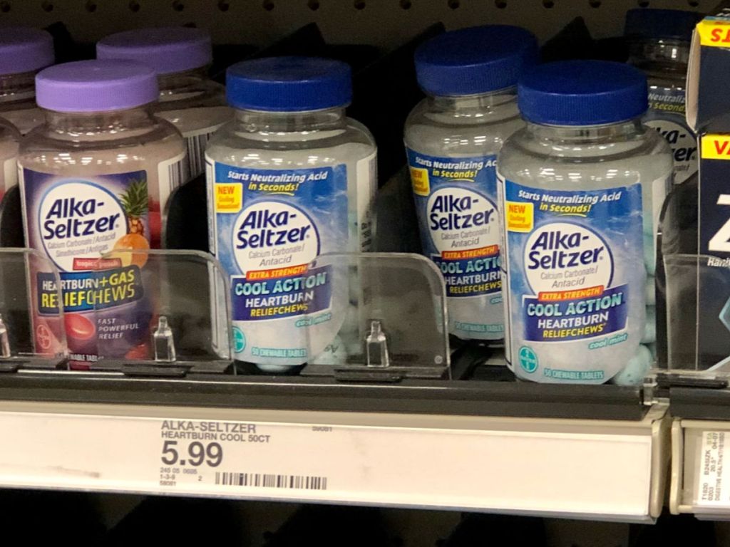 Alka-Seltzer Heartburn Relief shelf at targer