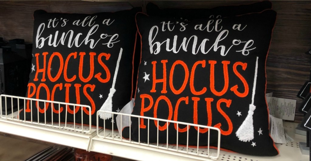 Halloween throw pillow "it's just a bunch of Hocus Pocus"