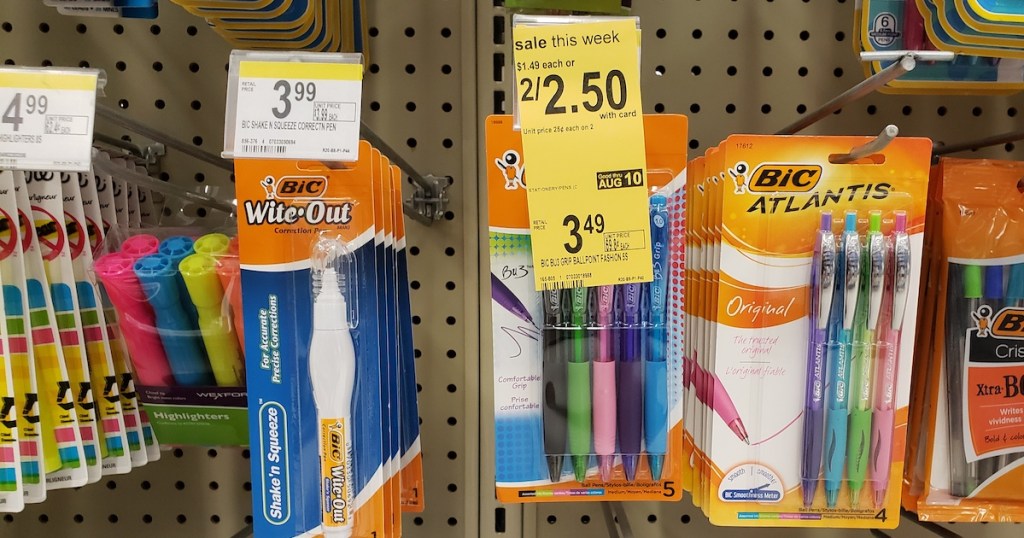 Bic Atlantis Pens at Walgreens