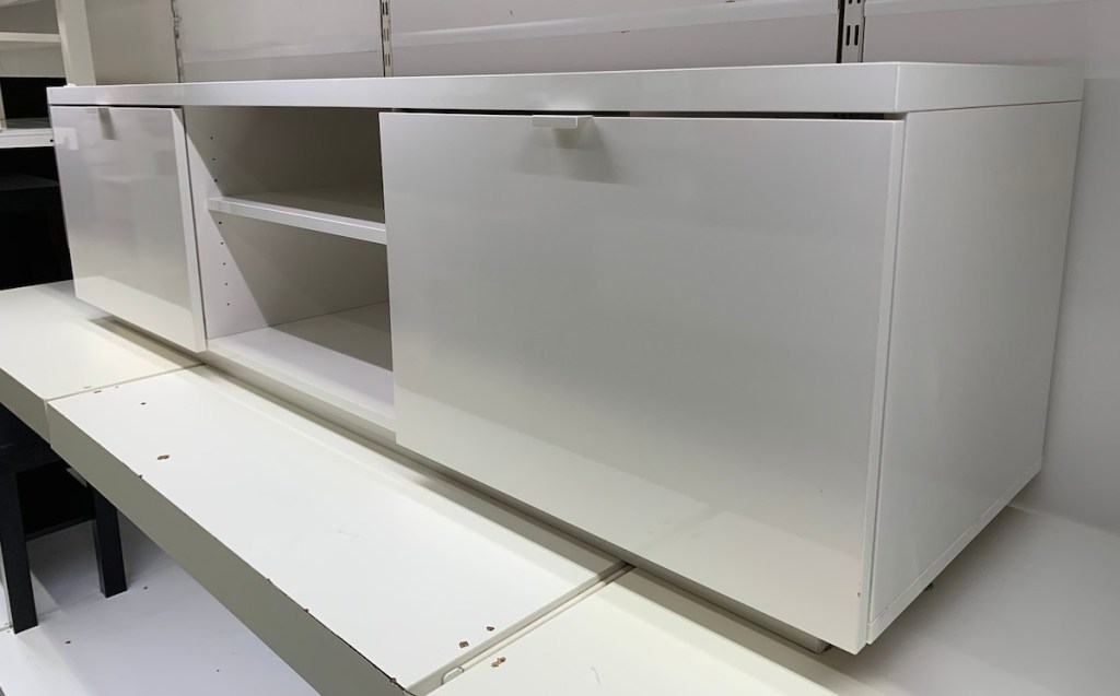 white modern tv stand 