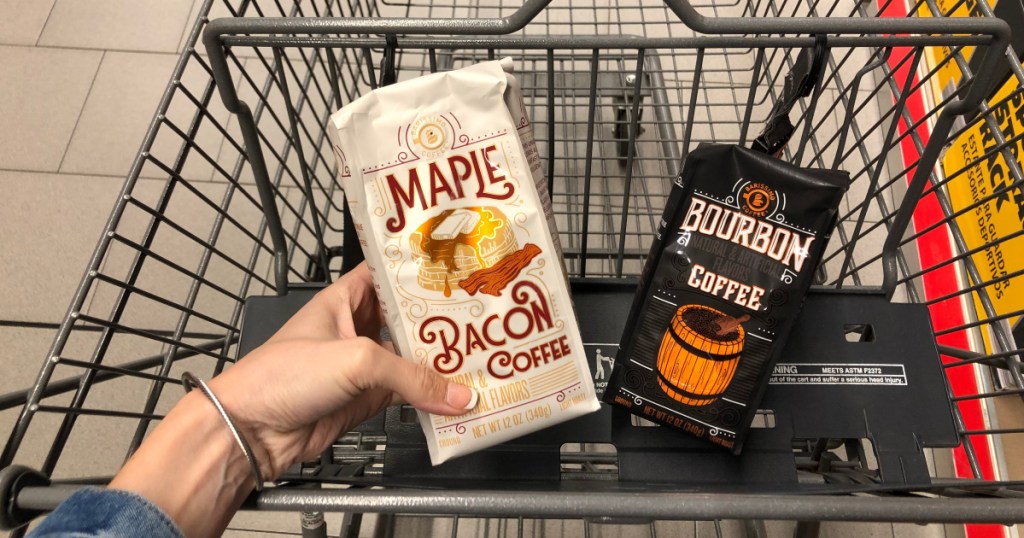 bacon and burbon coffee at aldi