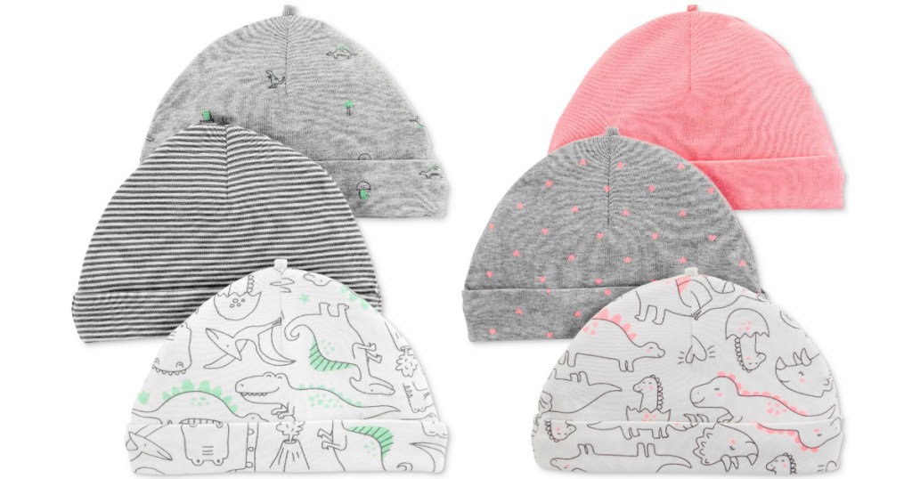 carters baby dino beanies