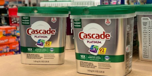 Cascade Platinum Dishwasher ActionPacs 92-Count Only $14.98 at Sam’s Club (Regularly $20)