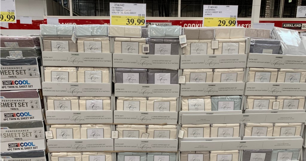 charisma sheet sets at costco