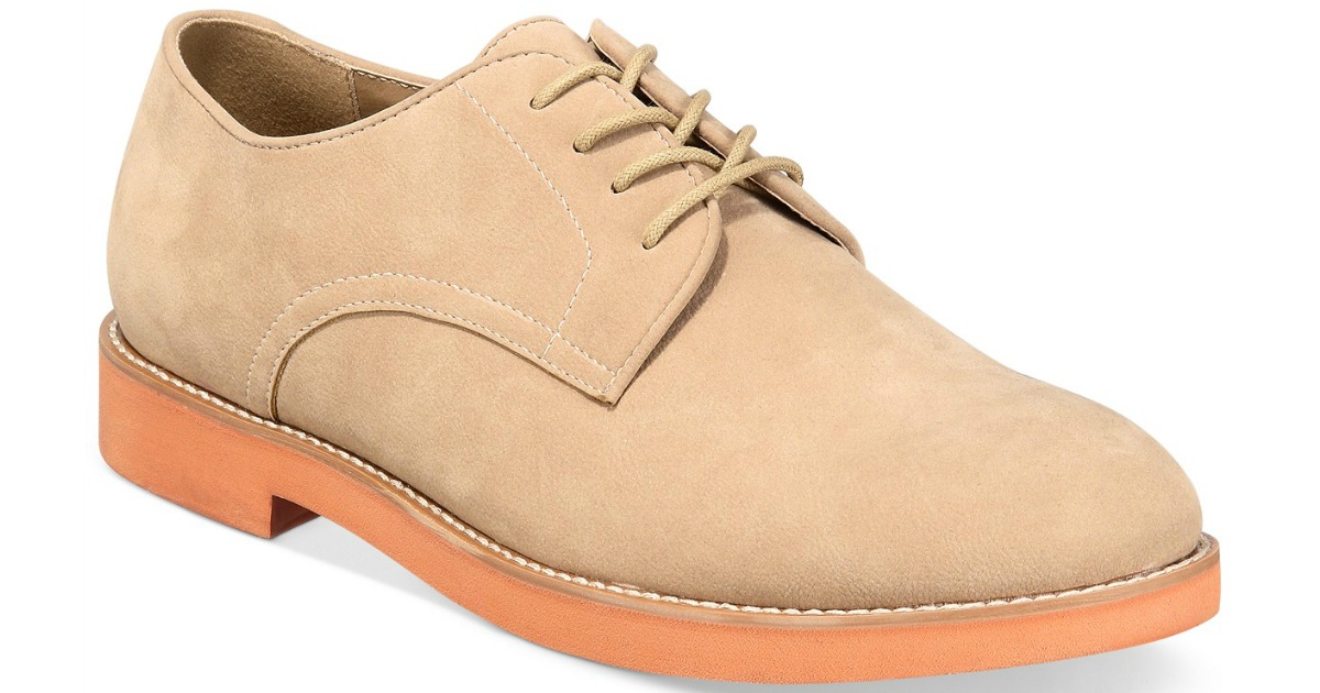 Club Room Men's Shiloh Buck Dress Shoes in Tan