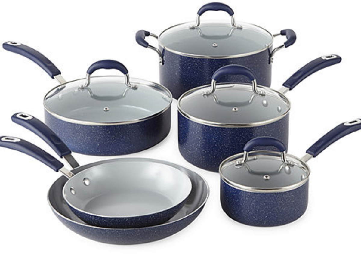 Cooks Farmhouse Cookware Set Blue