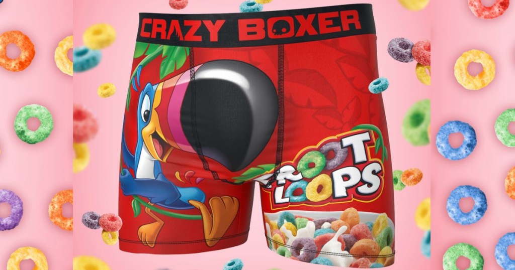 Crazy Boxers with Froot Loops behind them