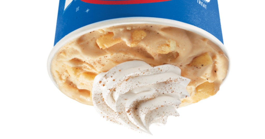 Pumpkin Pie Blizzard upside down