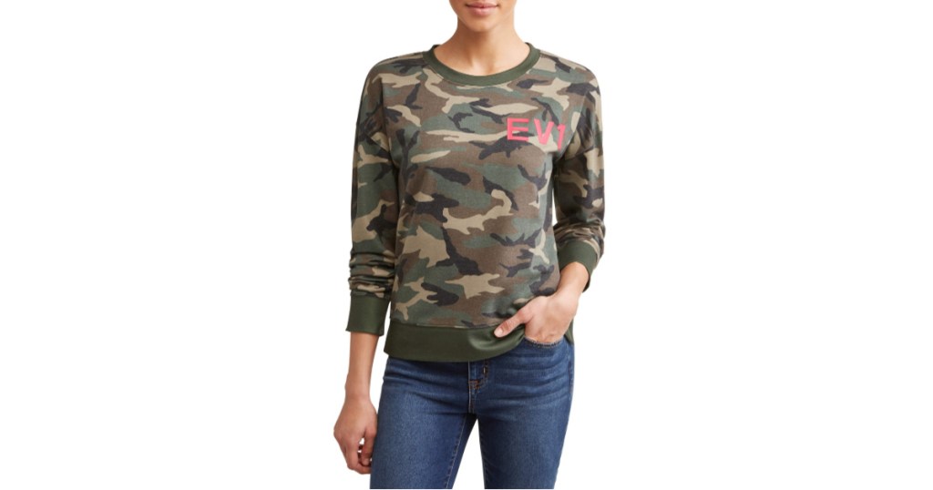 ellen degeneres camo sweatshirt