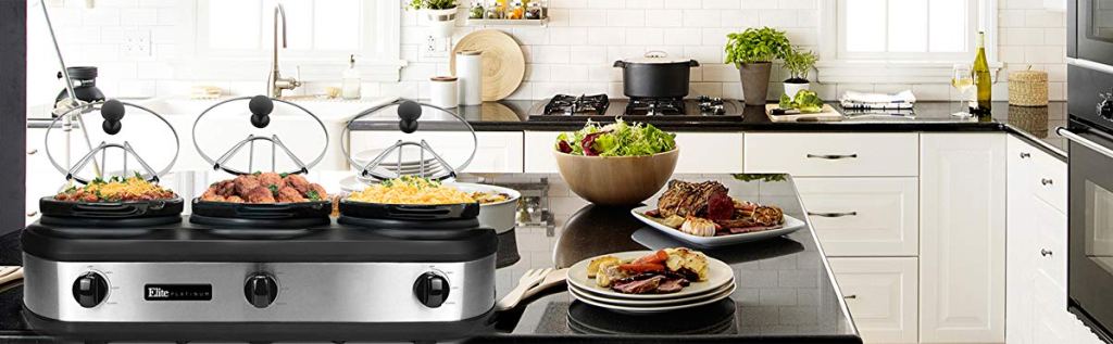 slow cooker on kitchen counter