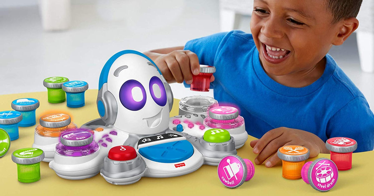 boy playing with Fisher-Price Think & Learn Rocktopus