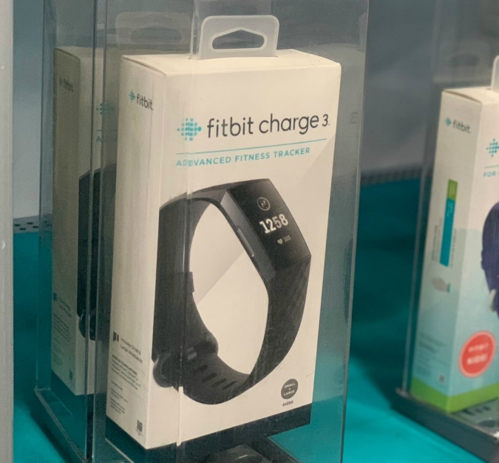 Fitbit Activity Tracker in store in package on display