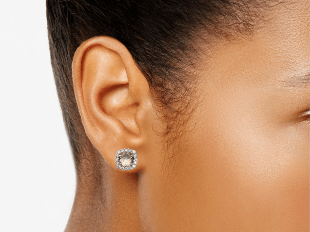 Giani Bernini Cubic Zirconia Halo Stud Earrings in Sterling Silver