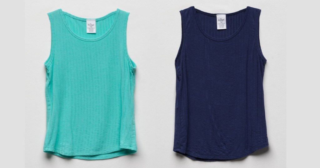 2 girls tank tops