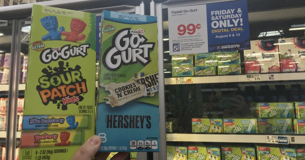 boxes of gogurt at kroger