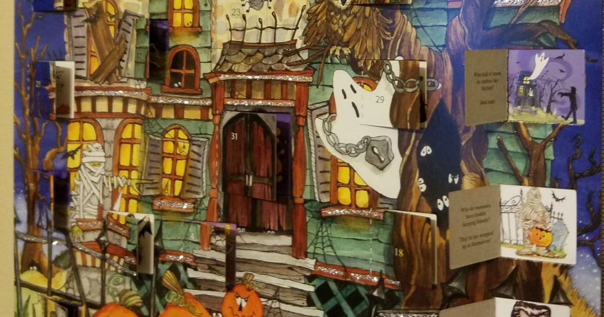 Halloween Advent Calendars with ghost