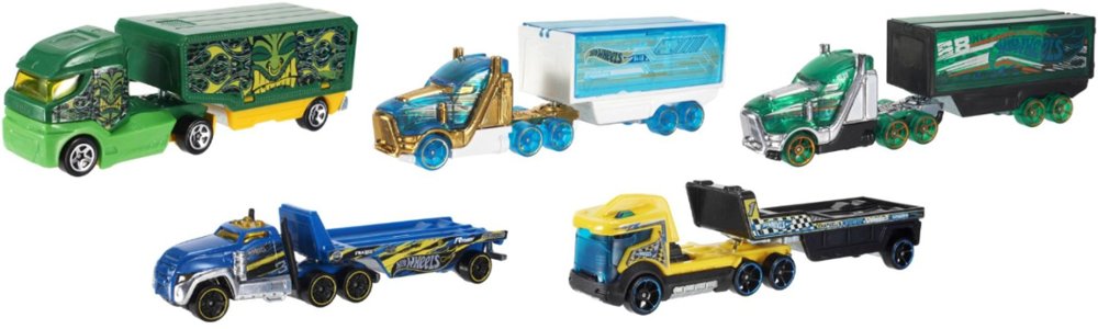 variety of Hot Wheels Trucks