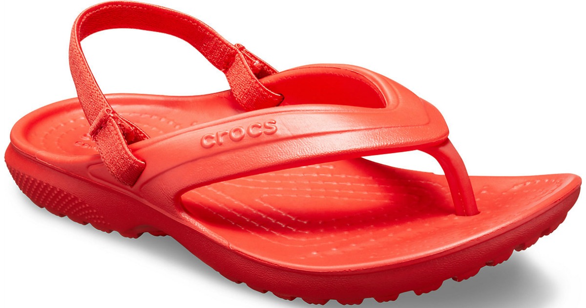 crocs fire classic flips