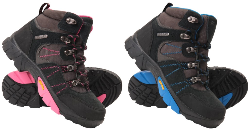 2 pairs of kids walking boots