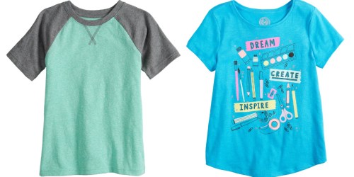 Kids Tees as Low as $3.34 Each Shipped for Kohl’s Cardholders