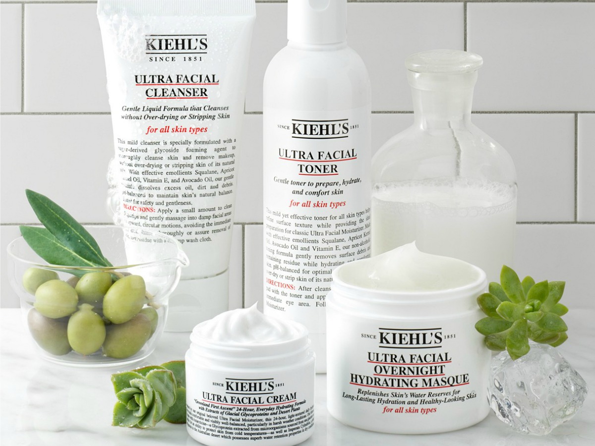 kiehls facial toner and cleansers