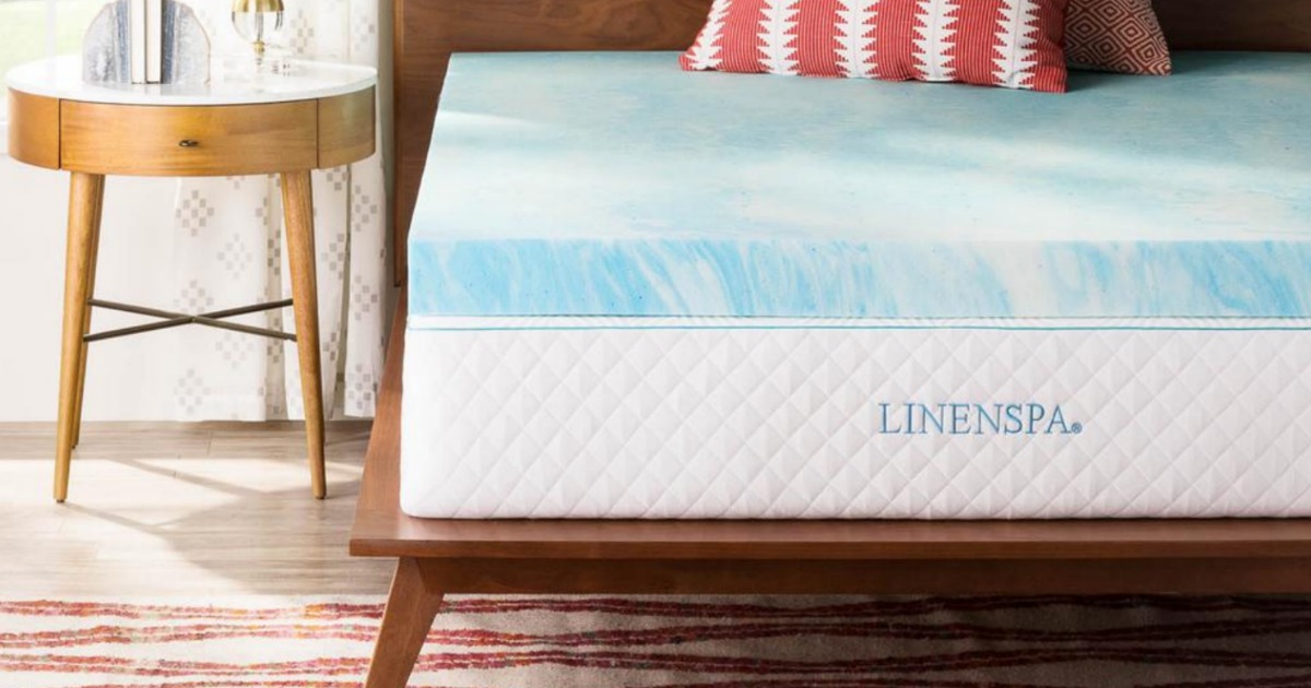 linenspa mattress on bed in room