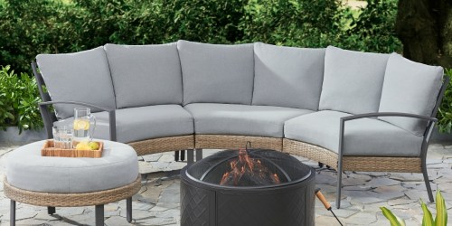 Mainstays 4-Piece Patio Sectional Set w/ Ottoman Just $258.86 Shipped at Walmart (Regularly $599)