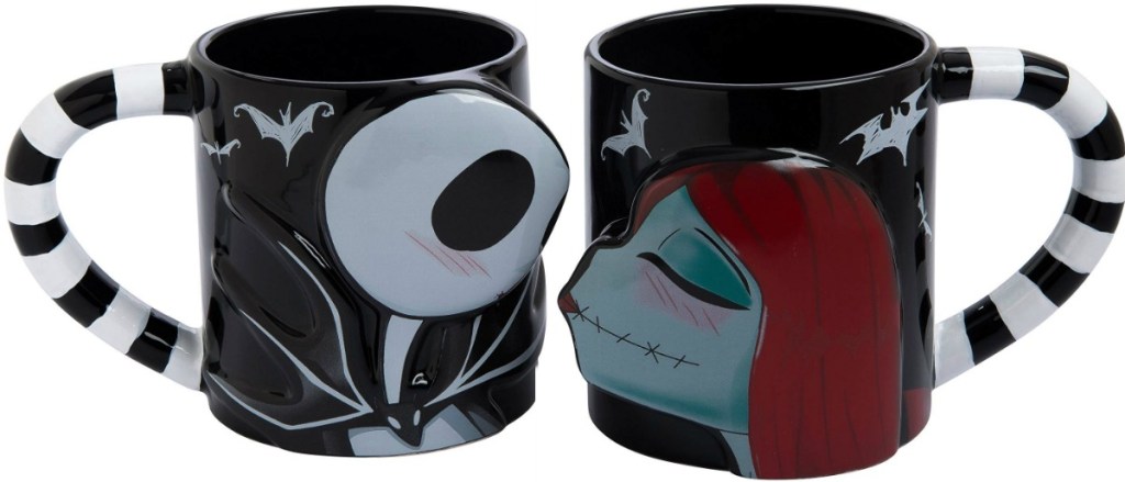 Nightmare Before Christmas Jack and Sally Matching Mugs