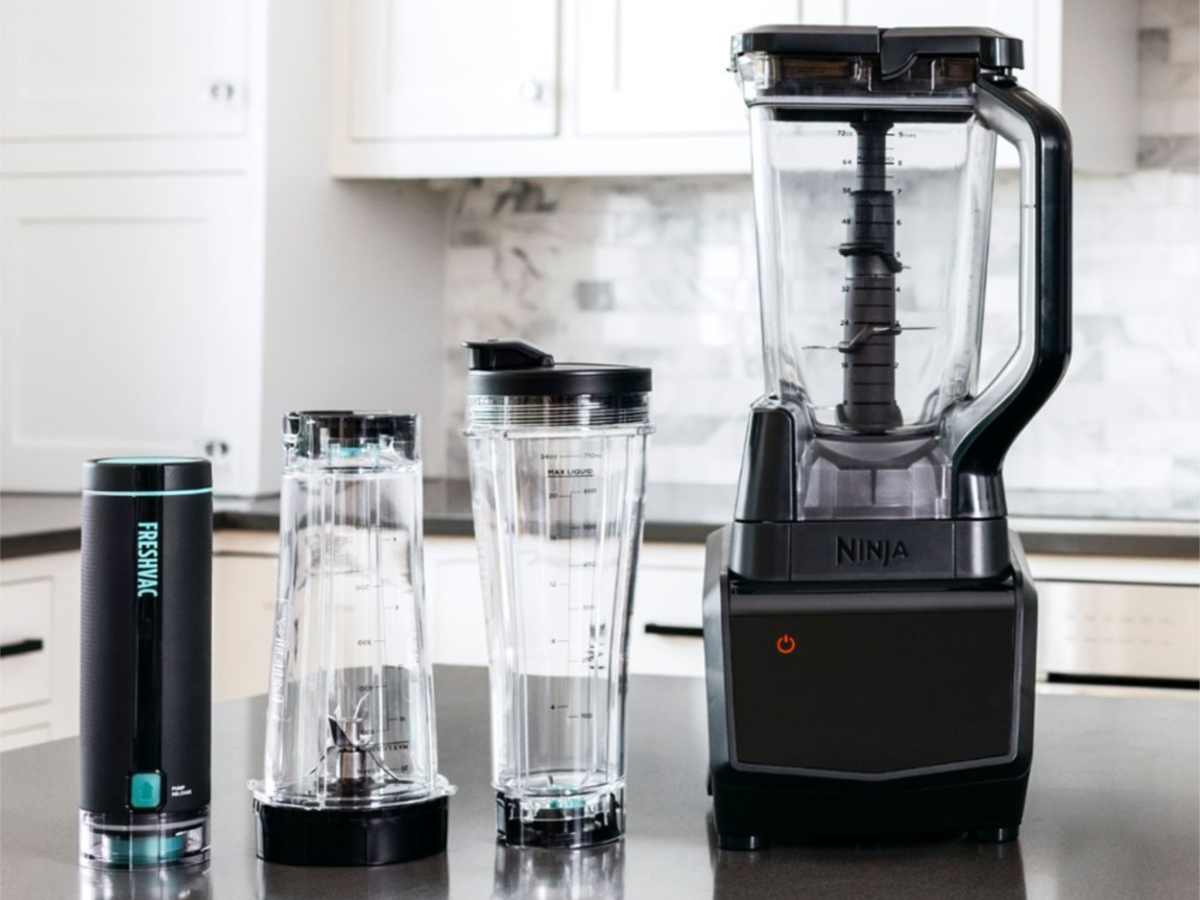 Ninja Smart Screen Blender DUO with FreshVac on kitchen counter