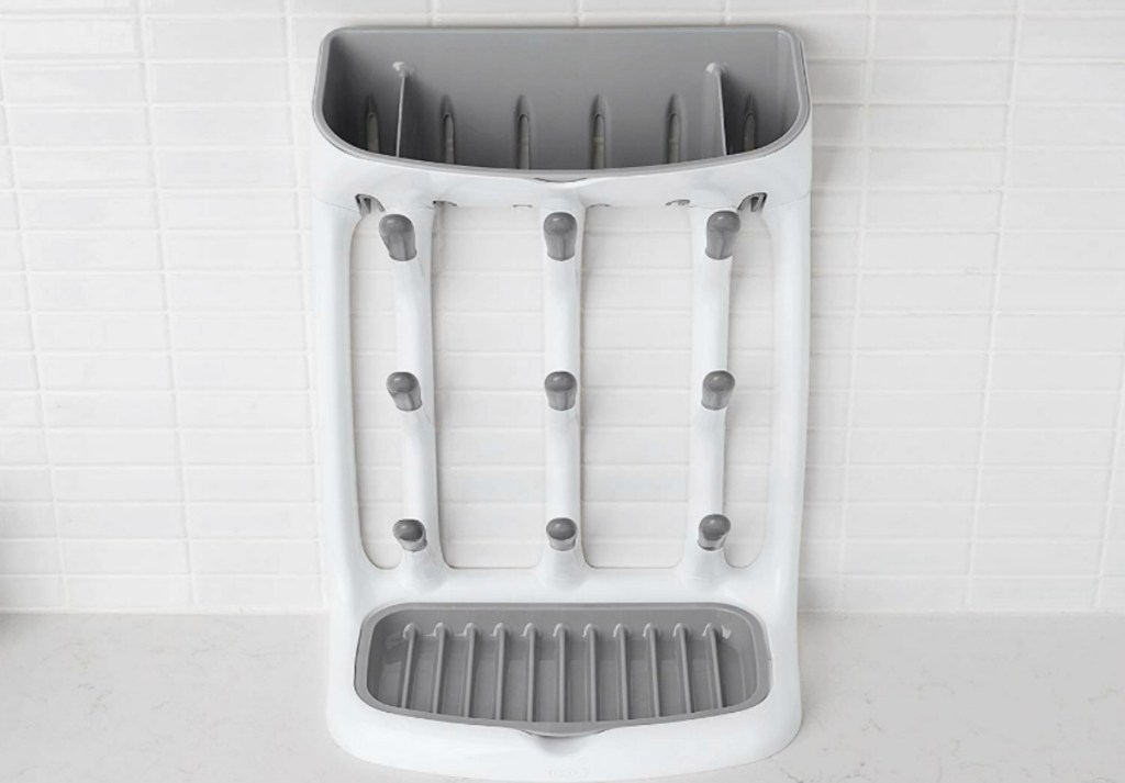 empty OXO Tot Space-Saving Drying Rack