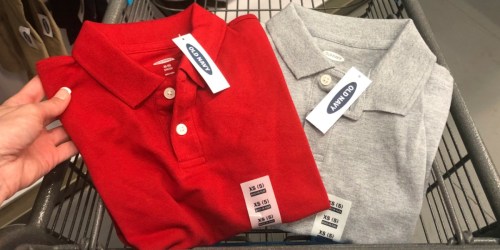 Up to 60% Off Old Navy Kids Uniforms | Polos from $4, Pants from $7.98