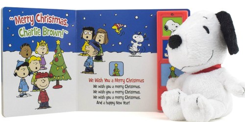 Snoopy or Rudolph The Red-Nosed Reindeer Plush Toy + Interactive Book Gift Sets ONLY $3.74 (Regularly $15+)