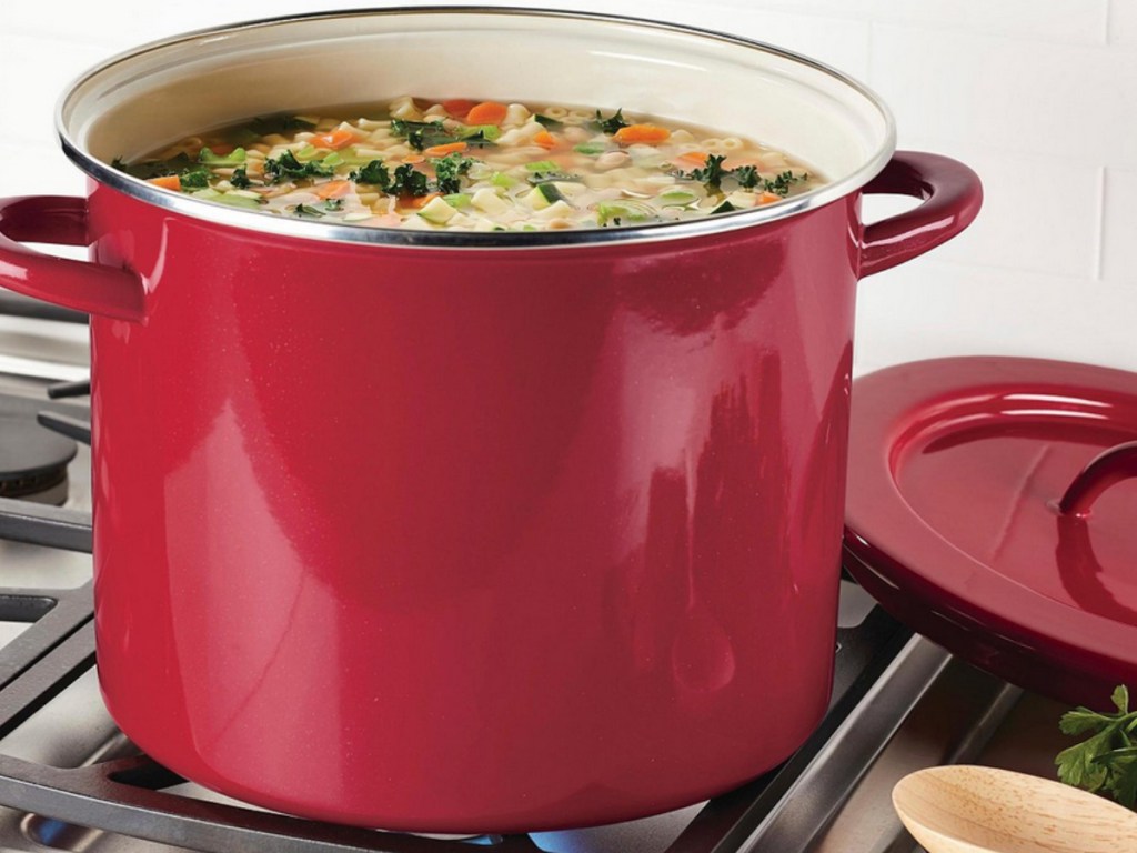 Rachael Ray Create Delicious Enamel on Steel 12-Qt Stockpot