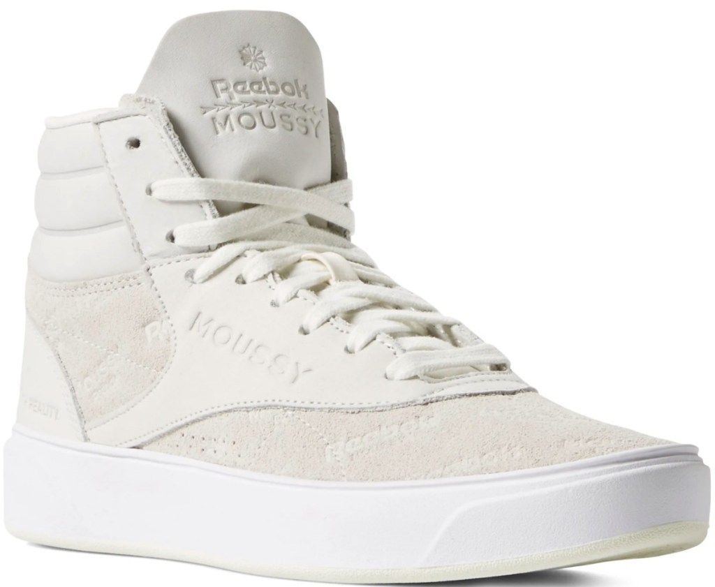 Reebok brand creme colored high tops 