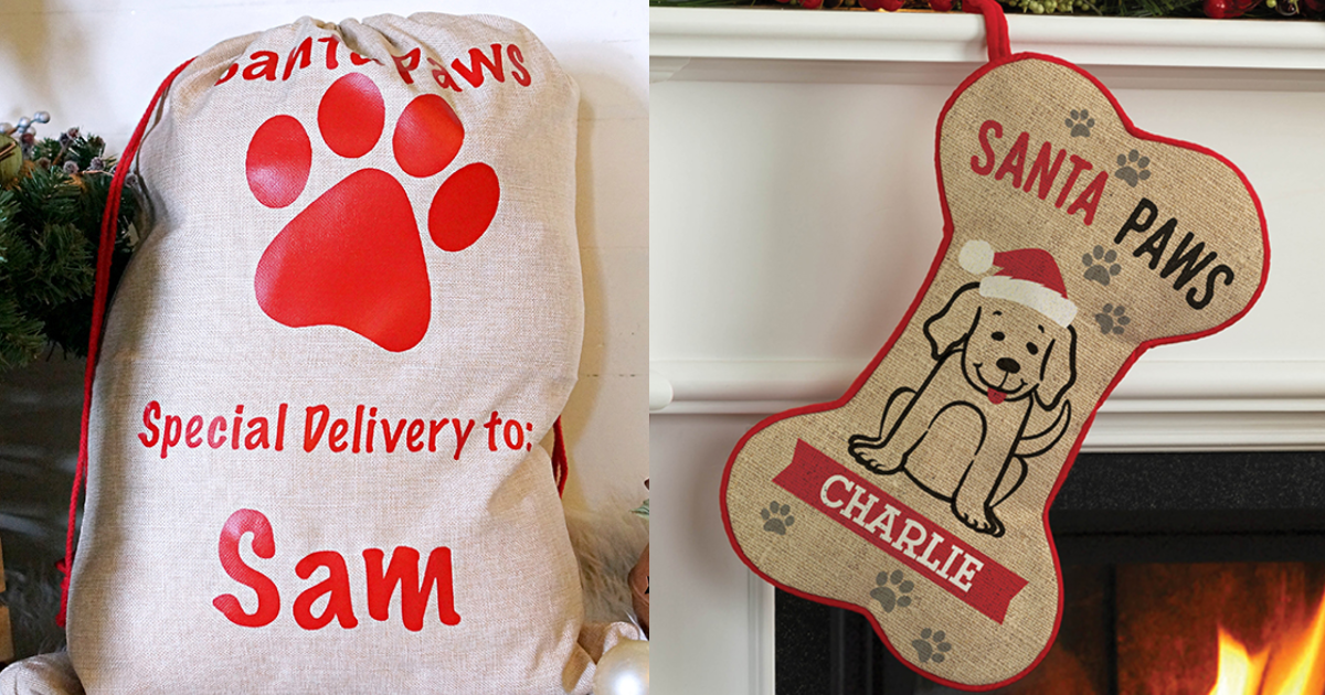 Santa Sack and Stocking for pet