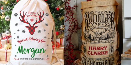 Up to 70% Off Custom Stocking & Santa Sacks at Zulily + Free Shipping Deals