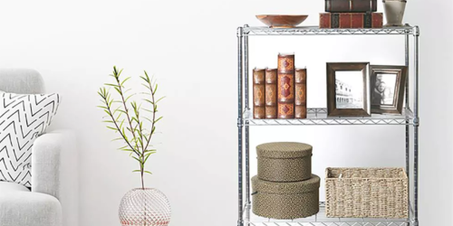 Chrome 4-Tier Steel Wire Shelving Unit Only $26 on HomeDepot.online (Regularly $33)