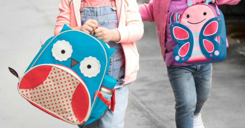 Skip Hop brand backpacks in Owl and Butterfly