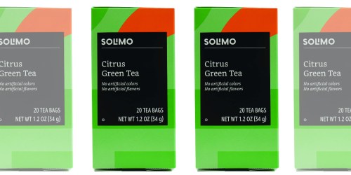 Solimo Citrus Green Tea Bags 20-Count Only $1.51 at Amazon (Just 7¢ Per Tea Bag)