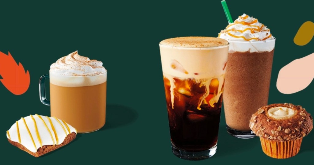 Starbucks Fall Beverages and treats