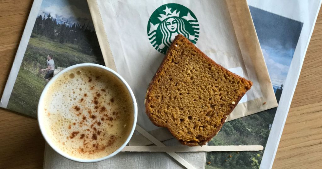 Starbucks Pumpkin Spice Latte and Pumpkin Loaf