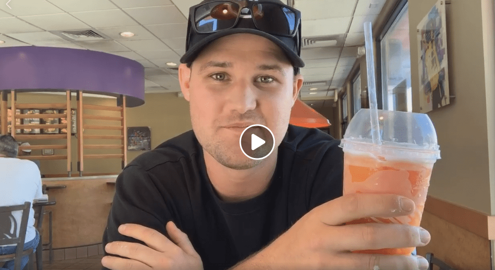 Stetson inside Taco Bell