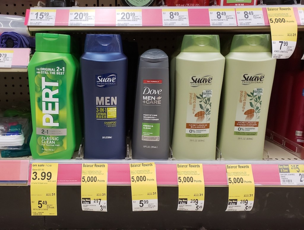 haircare products at Walgreens