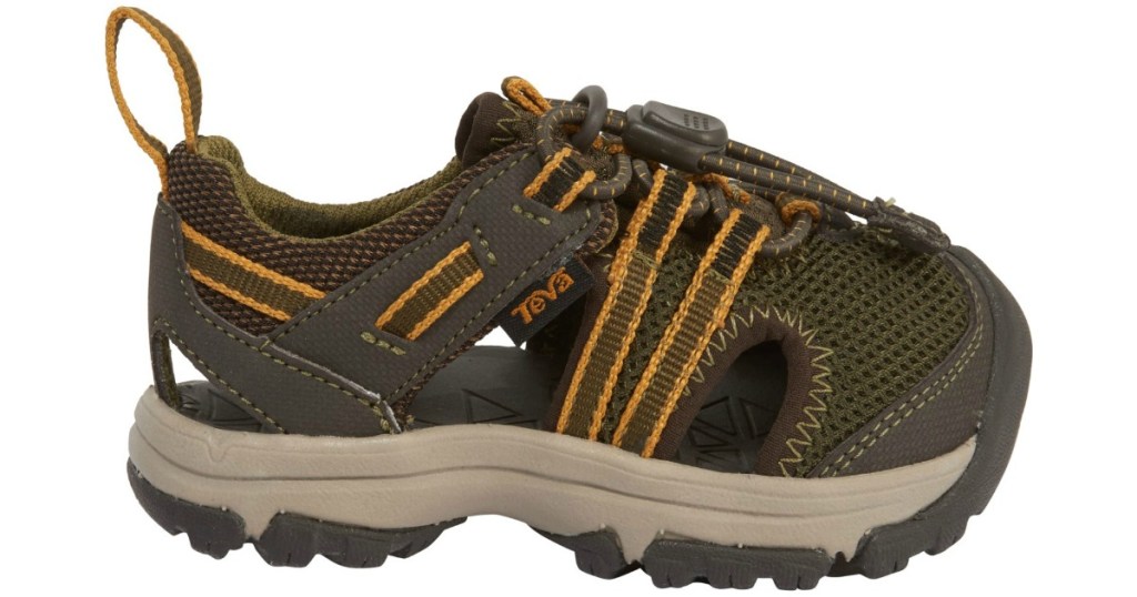 green and gold teva sandals