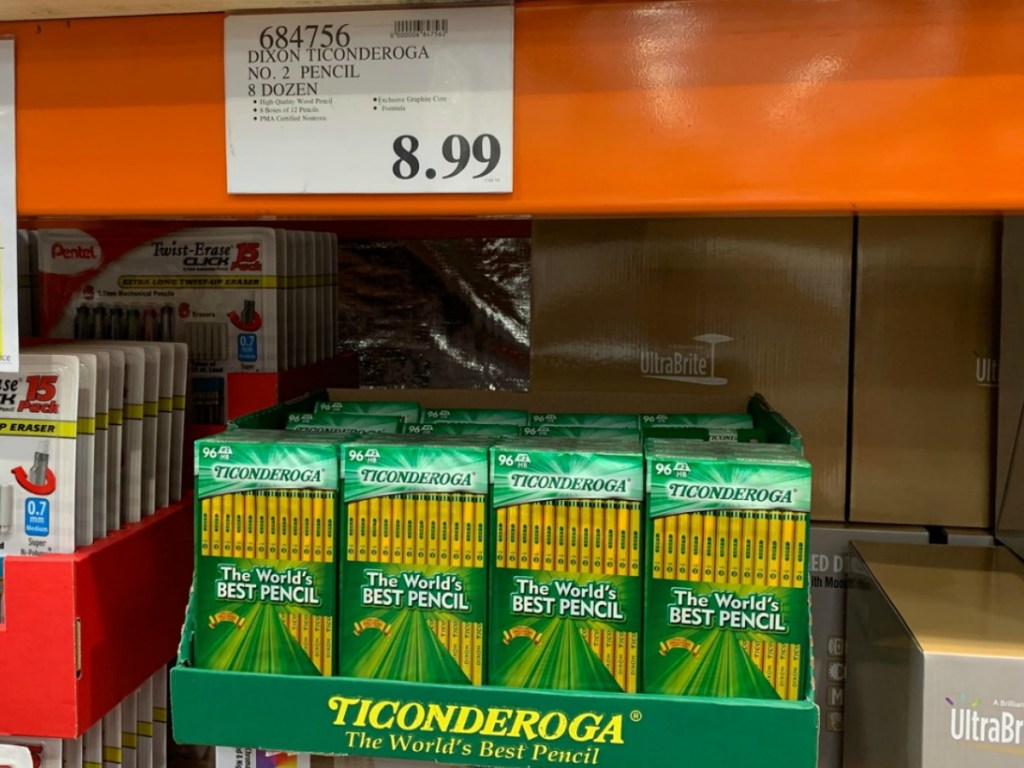 Ticonderoga Pencils 96-count at Costco Warehouse