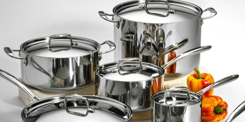 Tramontina 12-Piece Stainless Steel Cookware Set Only $199 Shipped (Regularly $300) – Awesome Reviews